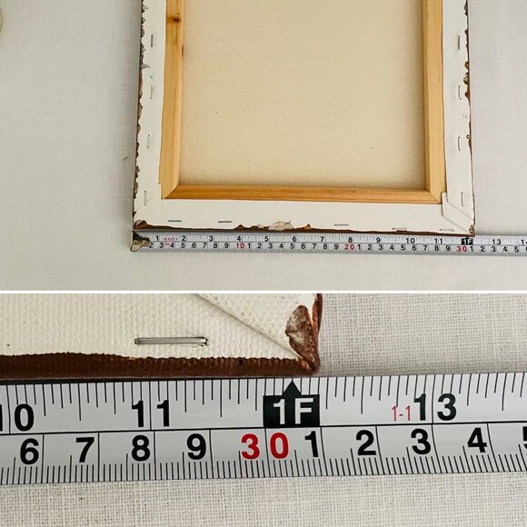 Geometric Patterned Canvas Wall Art Size 12in x 12in Textured Modern Design - Picture 6 of 8